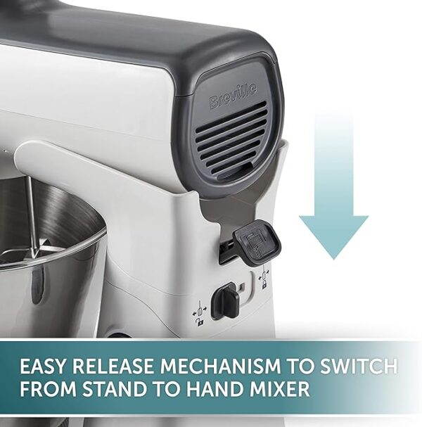 3.7L 2in1 Breville Stainless Steel Hand and Stand Mixer