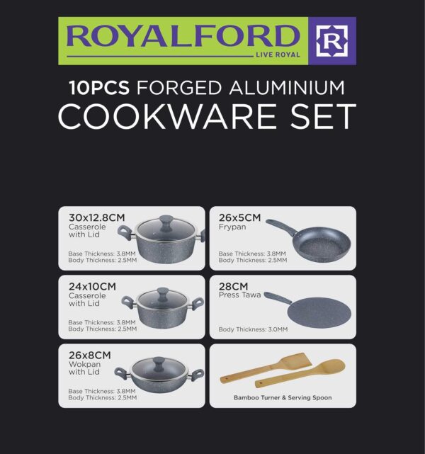 ROYALFORD FORGED ALUMINIUM  COOKWARE