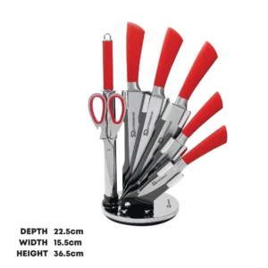 SQ KITCHEN KNIFE SET REVOLVING BLOCK