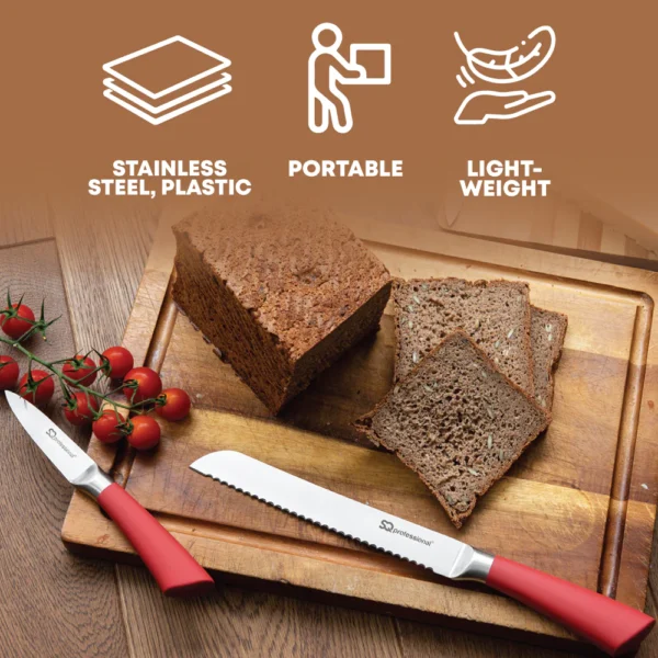 SQ KITCHEN KNIFE SET REVOLVING BLOCK