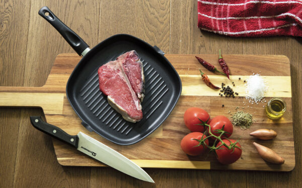 SQ ULTIMATE CARBON STEEL GRILL PAN 24CM