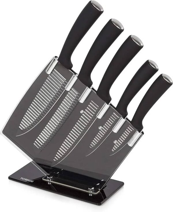 TOWER 5 PIECE GROOVED KNIFE