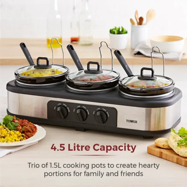 TowerT16015ThreePotSlowCookerwithIndependentTemperatureControlsKeepWarmFunction4.5LStainlessSteel.jpg-7.webp