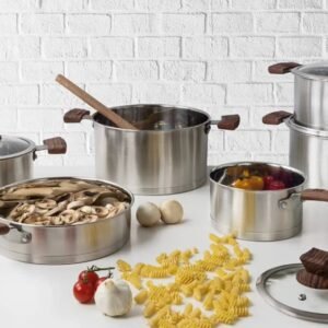 SQ LUSTRO 6PCS STAINLESS STEEL COOKWARE