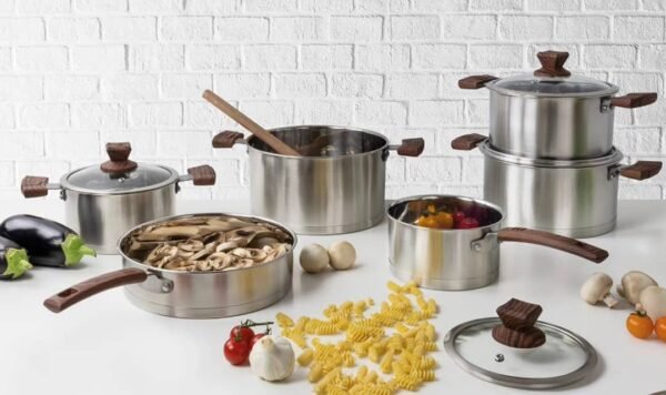 SQ LUSTRO 6PCS STAINLESS STEEL COOKWARE