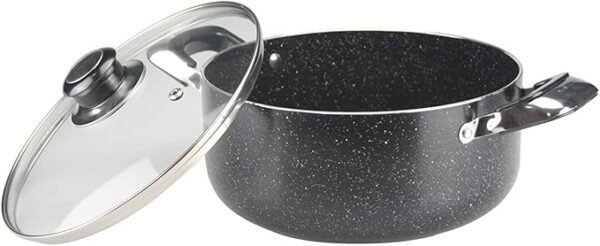 Mastercook Heavy Duty Non Stick Ceramic Coated Casserole with Glass Lid (28cm)34